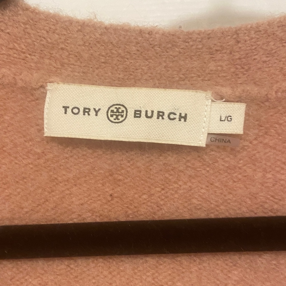 Tory Burch Camel Button-Up Cardigan - Picture 2 of 5